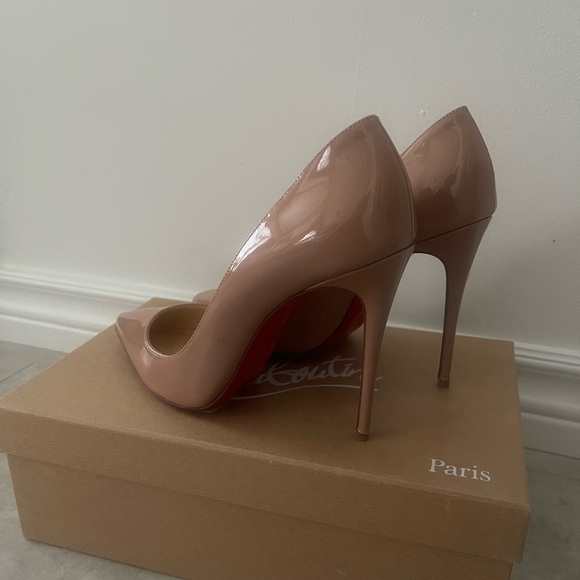 Christian Louboutin Nude Pigalle Follies 100 Heels - Picture 1 of 7